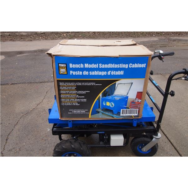 Bench mount sand blaster, used very little