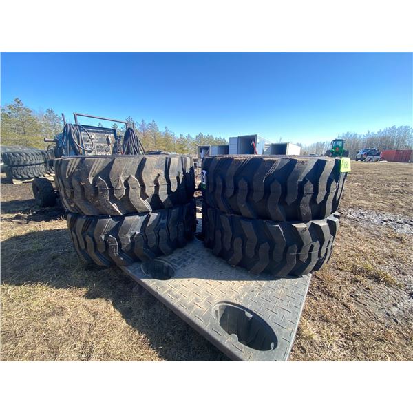 (Lot #'s 108, 109 & 110 are a Group Lot) (So much each x 4) 4- 12-Ply Skidsteer tires, 12x16.5. New.