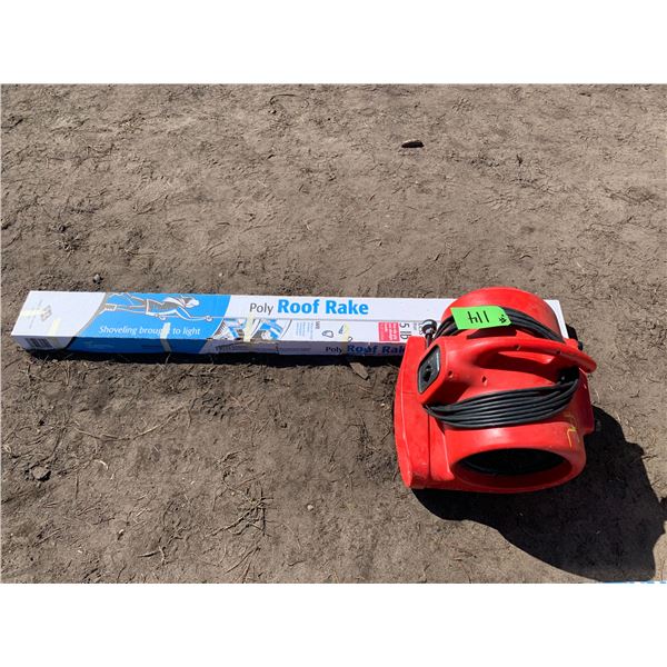 Roof Rake & XPower X-600 Air mover 115 V