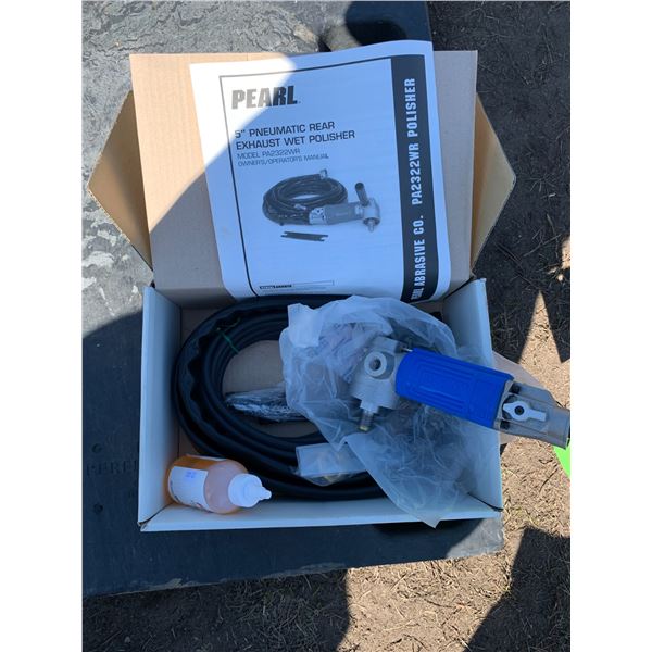 Pearl 5 inch Pneumatic wet polisher, new-over $300