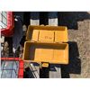 Image 2 : Blue tool box c/w misc. tools, small yellow toolbox, commercial elec. Dual lights c/w stand & 50 Hea