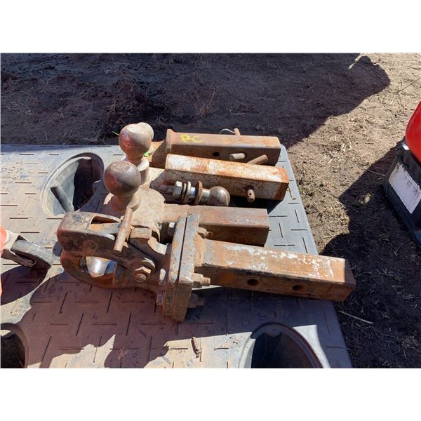 Large pintle hitch, 3- 2 inch ball hitches & separate ball hitch