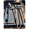 Image 1 : 3- Sledge hammers, crowbar, pick axe, squeegee, post auger, etc.