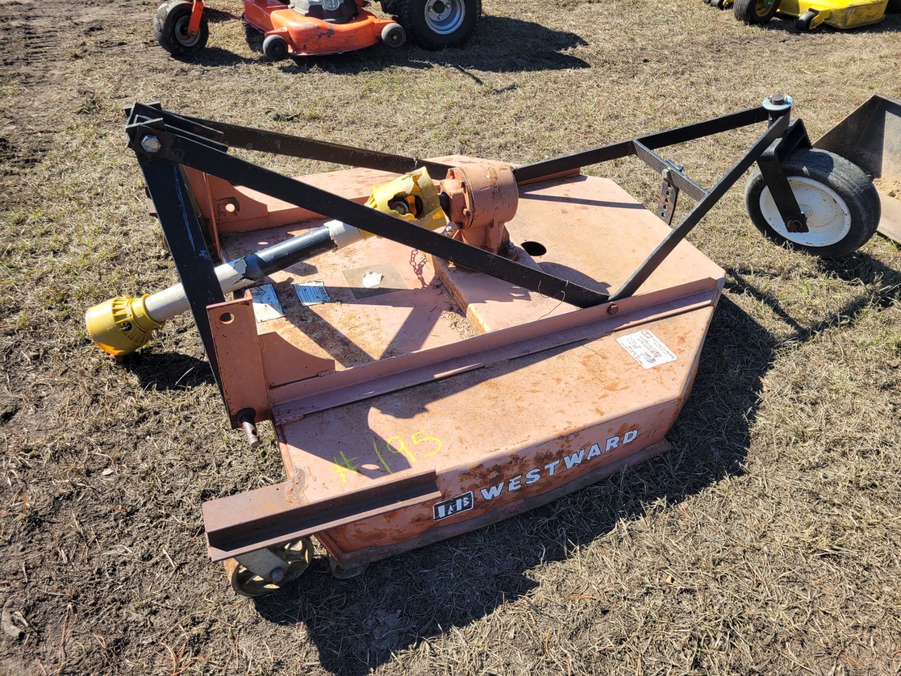 Westward 50” rough cut mower c/w 3 pt hitch.