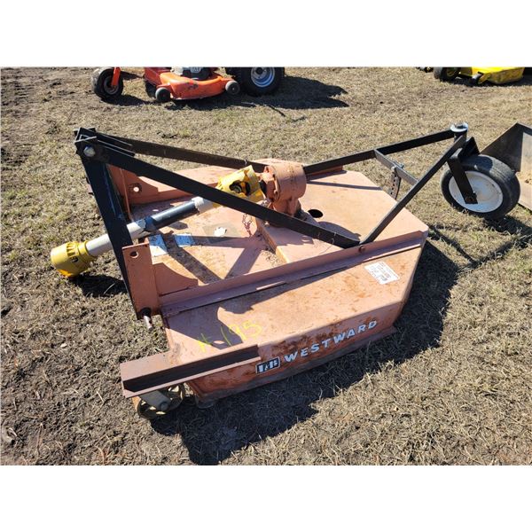 Westward 50” rough cut mower c/w 3 pt hitch.