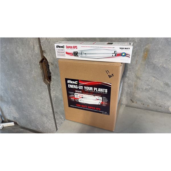 11 BOXES OF LIGHTENERG HORTICULTURAL PRODUCTS MDL:LE1000SHPS_ET25 GROW LIGHT BULBS 12PCS/CARTON