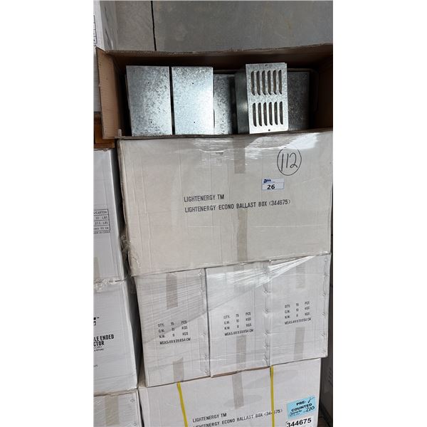 PALLET OF LIGHTENERG ECONO BALLAST ENCLOSURE (PART #344675)