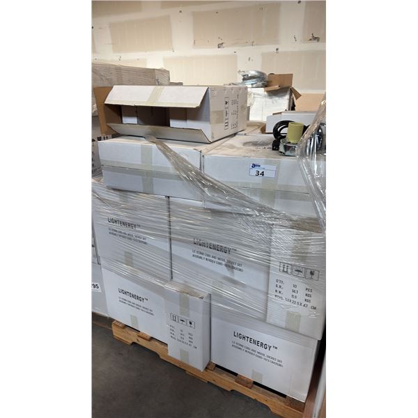 PALLET OF LIGHTENERGY CORD AND MOGUL SOCKET SET ASSEMBLY (342536) APPROX 24 PACKS