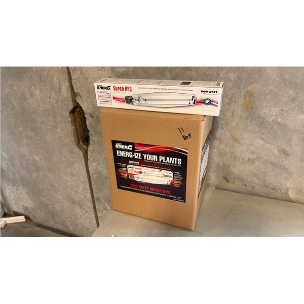 11 BOXES OF LIGHTENERG HORTICULTURAL PRODUCTS MDL:LE1000SHPS_ET25 GROW LIGHT BULBS 12PCS/CARTON