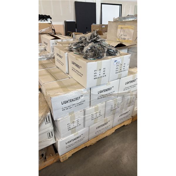 PALLET OF LIGHTENERGY LE 120V MALE POWER CORD W/ BARE WIRE END