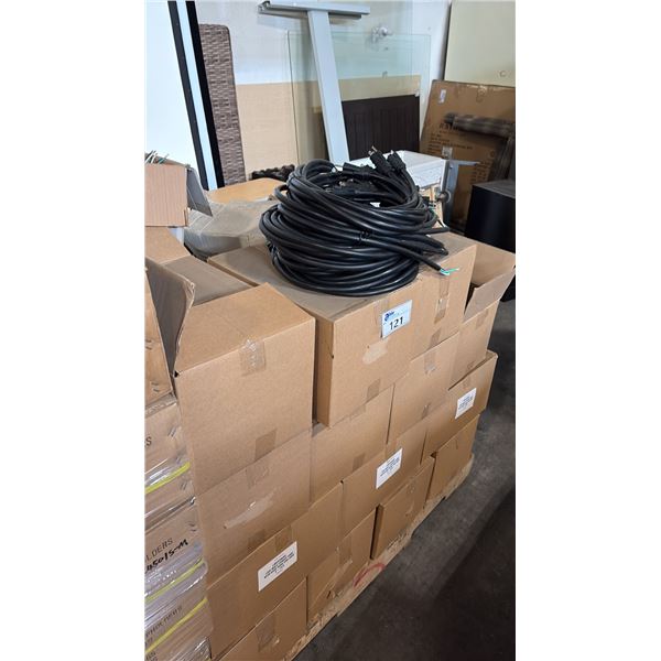 PALLET OF LIGHTENERGY MALE POWER CORD W/ BARE WIRE END