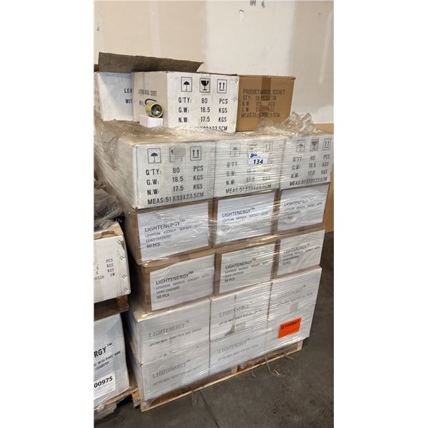 PALLET OF LEVITON MOGUL SOCKET WITH LEAD