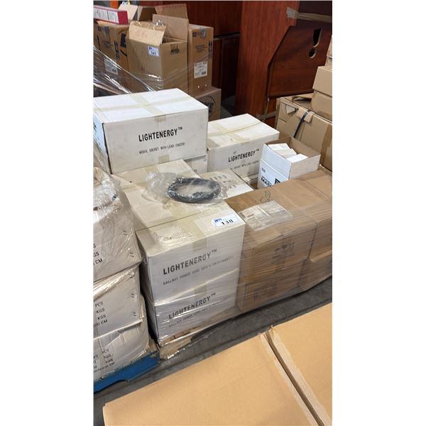 PALLET OF LIGHTENERGY BALLAST POWER CORD 6'FT AND  MORE
