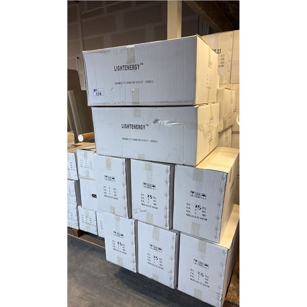 PALLET OF LIGHTENERGY THERMOFLO BLACK DRAFT DAMPERS 12" (321625) AND MORE