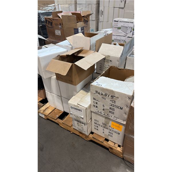 PALLET OF MIXED MALE/FEMALE/LAMP POWER CORDS AND MORE