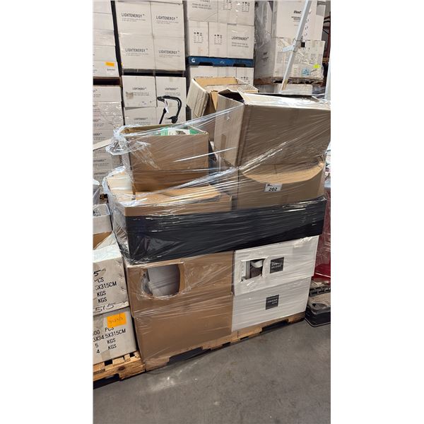 PALLET OF ASSORTED RAM BRIDGE, FIXTURES AND MISC.
