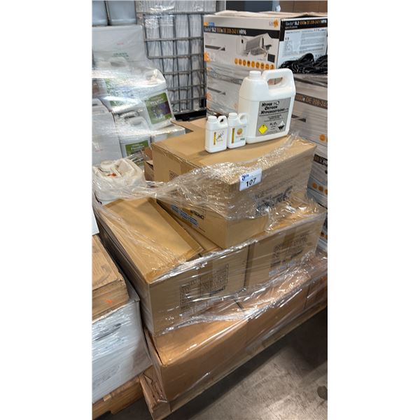 PALLET OF MIXED ITEMS INCL DIMMABLE DIGITAL HID BALLASTS, HYPER OXYGEN, HORTICULTURE SUPPLEMENTS