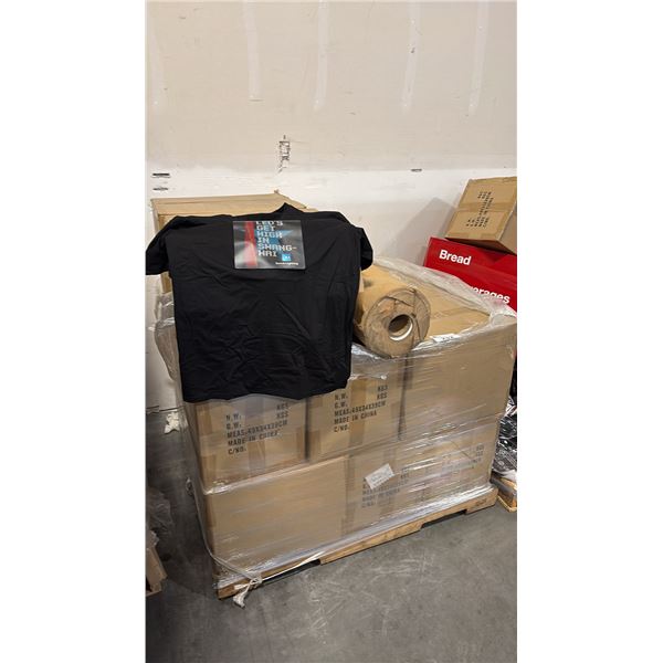 PALLET OF BRANDED T-SHIRTS AND MORE