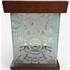 Image 1 : Clarence Wells Etched Glass "Haida Thunderbird" Design Keepsake Box (7" x 7" 10" tall)