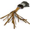 Image 3 : Pacific North West Eagle Feathered Leather Smudge Fan (19" x 8")