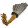 Image 4 : Pacific North West Eagle Feathered Leather Smudge Fan (19" x 8")