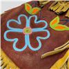 Image 2 : Beaded Leather First Nations Design Drawstring Purse (8" x 12")