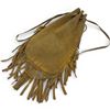 Image 3 : Beaded Leather First Nations Design Drawstring Purse (8" x 12")