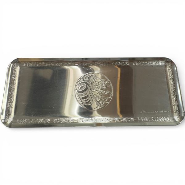 Clarence Wells Silver Plated Tray (8" x 20")
