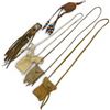 Image 1 : 6 Leather Mini Medicine Bags (average size is 2" x 3")