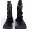 Image 2 : 2 Carved Black Haida Beaver Bookends * 9" Tall on a 3" X 5" Base