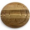 Image 1 : Clarence Mills Carved Wood Lidded Bowl with Haida Design - 10" diameter x 3" deep