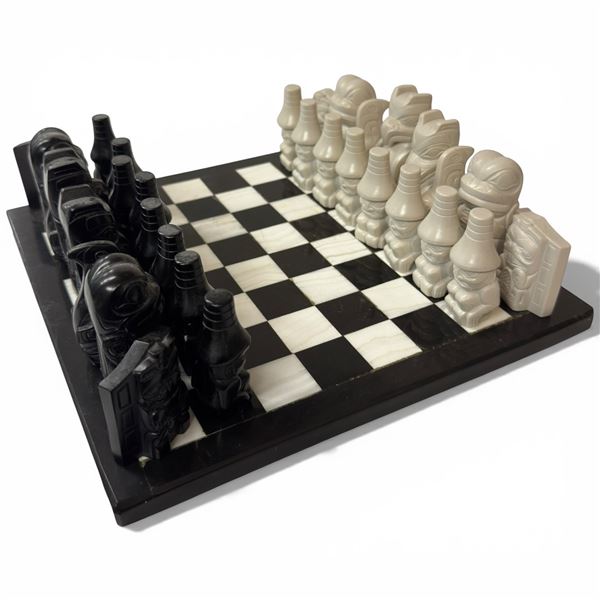 Haida Design Chess Set - (Board is 11" X 11" - Pieces Are 2" - 3.25") CMC-MCC
