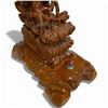 Image 4 : 27" Tall Carved and Varnished Wood Eagle Statue Lamp on a 5" x 8" Base