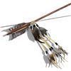Image 4 : 45" Wood Bow with 2 Bone Tipped Arrows