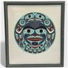 Image 1 : Clarence Mills "Haida Moon" Ltd. Edition Framed Print #213/300 (framed dimensions - 14" x 16")