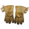 Image 2 : Pair of Vintage Embroidered Leather Gloves - Believed to be Metis