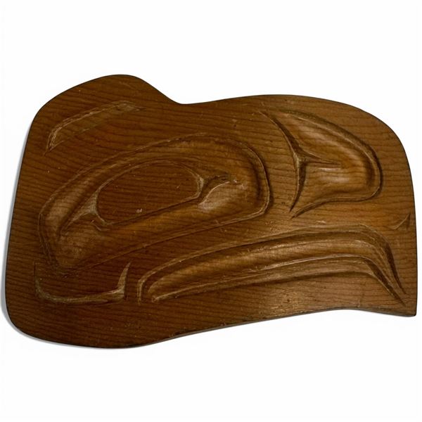 Carved Wood Eagle Design Hair Clasp - 2.5" x 4"