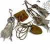 Image 2 : 4 Mini Dream Catchers & 2 Small Leather Pouches