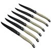 Image 1 : 6 Vintage Laguiole Jean Dubost Serrated Steak Knives