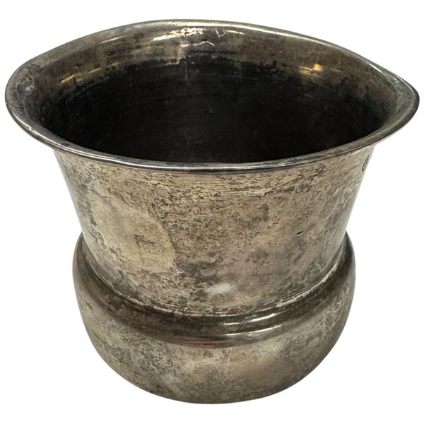 Antique Sterling Silver Cup * 2.5" tall x 3" diameter * Total weight: 46.8 grams