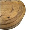 Image 2 : Clarence Mills Carved Wood Lidded Bowl with Haida Design - 10" diameter x 3" deep