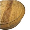Image 2 : Clarence Mills Carved Wood Lidded Bowl with Haida Design - 10" diameter x 3" deep