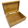 Image 3 : Clarence Mills Raven Design Wood Keepsake Box - Hinged Lid (7.5" x 11" x 4" deep)