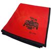 Image 1 : Red Blanket with Haida Eagle Design - Kanata Blanket Company (36" x 60")