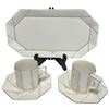 Image 1 : Givenchy Paris Teacups with Tray Set * Yamaka International Japan China