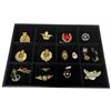 Image 1 : Collection of Cap Badges, Lapel Pins, and Brooches (Colonel Sanders, Air Cadets, Women in the Armed