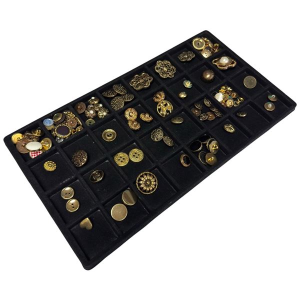 Collection of Decorative Clothing Buttons (metal and plastic)