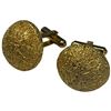 Image 1 : Vintage Christian Dior Gold-Tone Half Dome Cuff Links - Christian Dior stamp on the cuff links