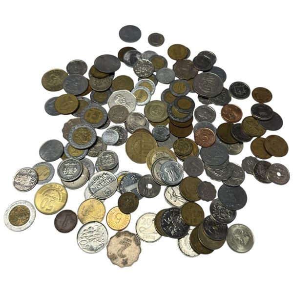 Collection of Assorted World Coins - total weight of 510 grams