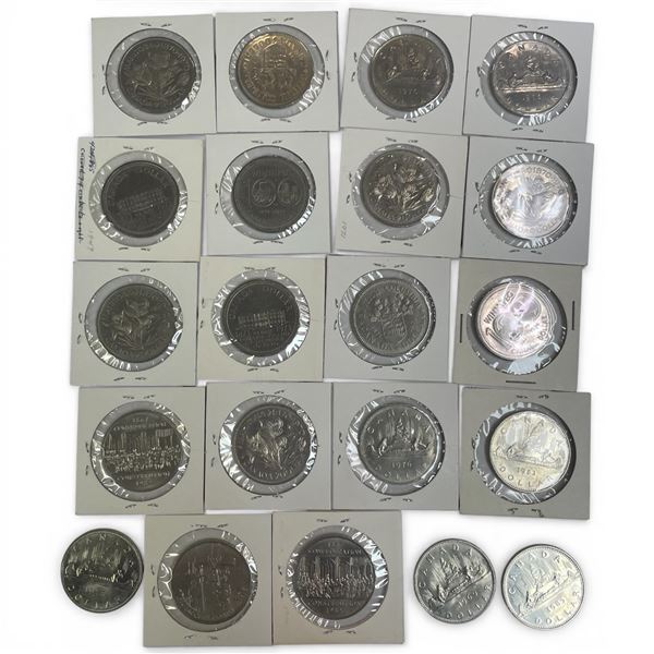 21 Canadian Nickel Dollars 1969 - 1985